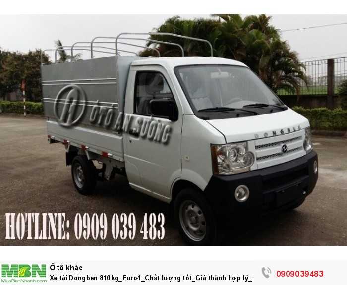 Xe tải Dongben 810kg_Euro4_Chất lượng tốt_Giá thành hợp lý_Bảo hành 2 năm. Có 20 triệu là có xe.