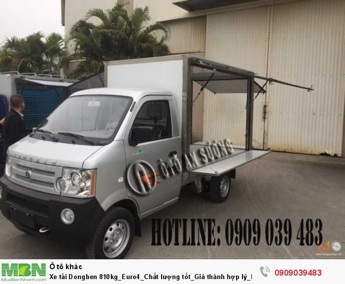 Xe tải Dongben 810kg_Euro4_Chất lượng tốt_Giá thành hợp lý_Bảo hành 2 năm. Có 20 triệu là có xe.
