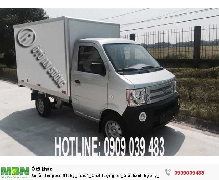 Xe tải Dongben 810kg_Euro4_Chất lượng tốt_Giá thành hợp lý_Bảo hành 2 năm. Có 20 triệu là có xe.
