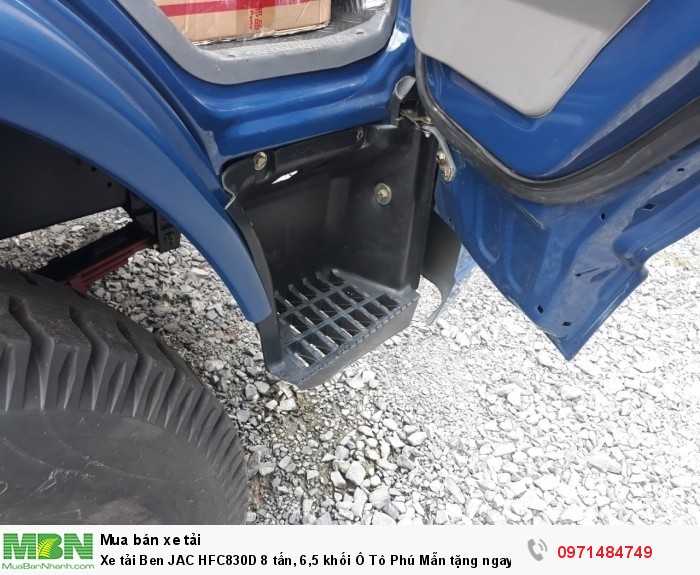 Xe tải Ben JAC HFC830D 8 tấn, 6,5 khối  Ô Tô Phú Mẫn  tặng ngay 1000 lít dầu, định vị phù hiệu