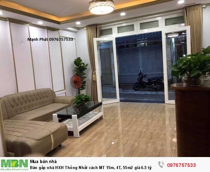 Bán gấp nhà HXH Thống Nhất cách MT 15m, 4T, 55m2