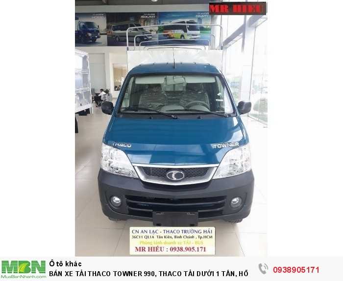 Bán Xe Tải Thaco Towner 990, Thaco Tải Dưới 1 Tấn, Hỗ Trợ 100% Thuế Trước Bạ Khi Mua Xe