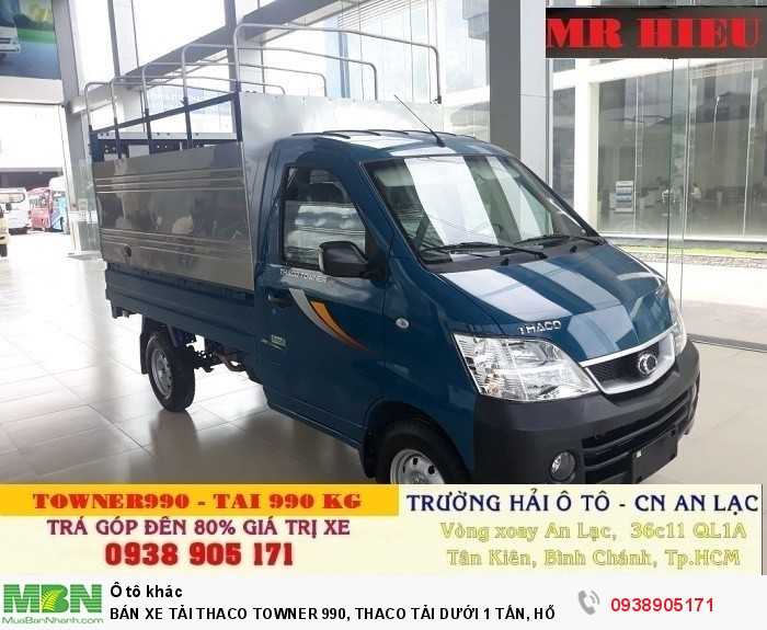 Bán Xe Tải Thaco Towner 990, Thaco Tải Dưới 1 Tấn, Hỗ Trợ 100% Thuế Trước Bạ Khi Mua Xe
