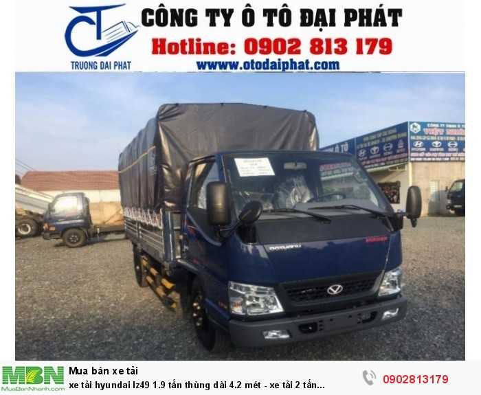 xe tải hyundai Iz49 1.9 tấn thùng dài 4.2 mét - xe tải 2 tấn Hyundai IZ49