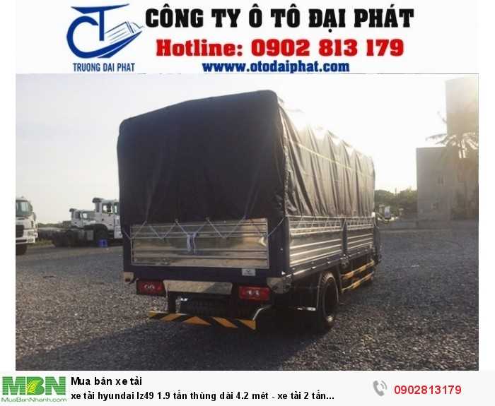 xe tải hyundai Iz49 1.9 tấn thùng dài 4.2 mét - xe tải 2 tấn Hyundai IZ49