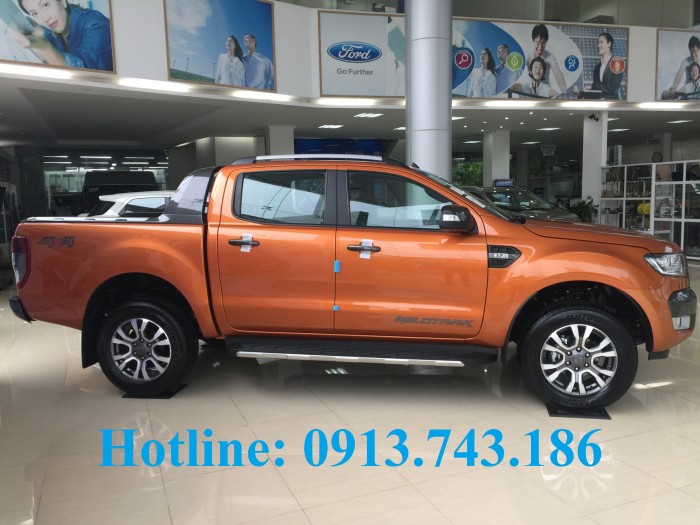 Ford Ranger Wildtrak 2.0l At 4×4 Bi-Turbo, đủ màu, giao xe ngay, khuyến mại lớn
