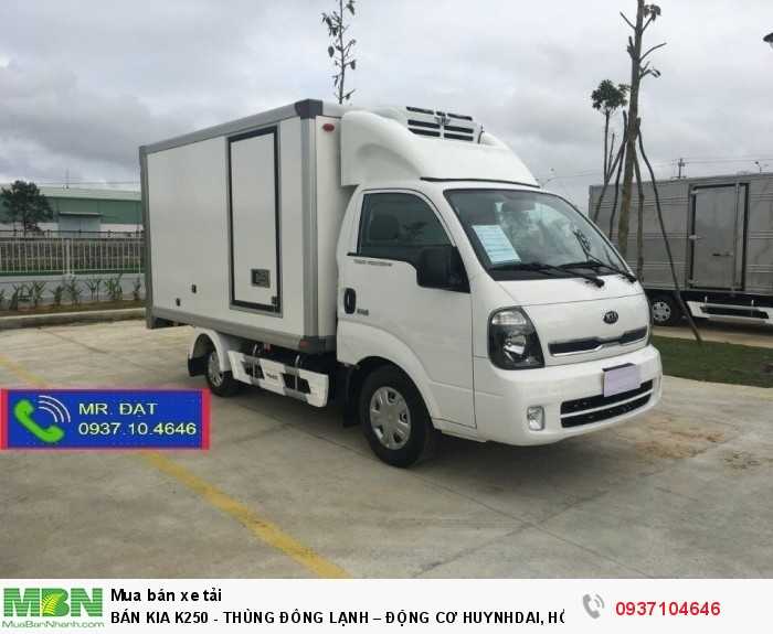 Bán Kia K250 - Thùng Đông Lạnh – Động Cơ Huynhdai, Hỗ Trợ Trả Góp 75%.
