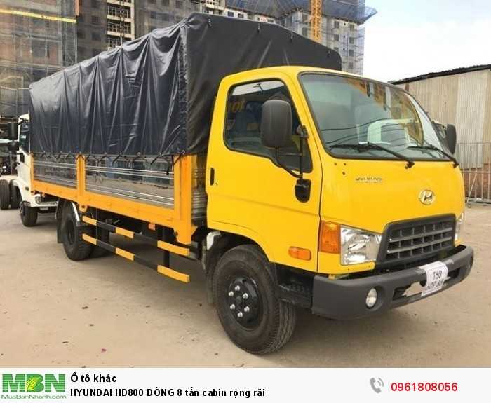 Hyundai HD800 DÒNG 8 tấn cabin rộng rãi