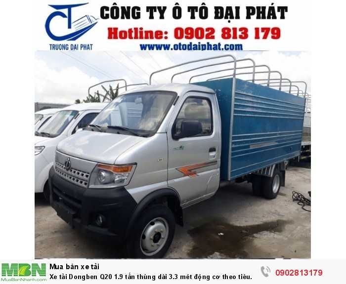 Xe tải Dongben Q20 1.9 tấn thùng dài 3.3 mét động cơ theo tiêu chuẩn hoa kỳ giá tốt