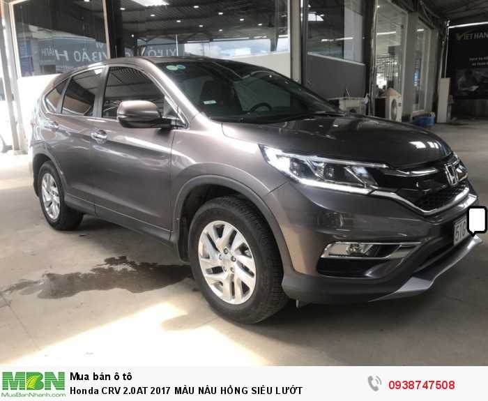 Honda crv 2.0at 2017 màu nâu hồng siêu lướt