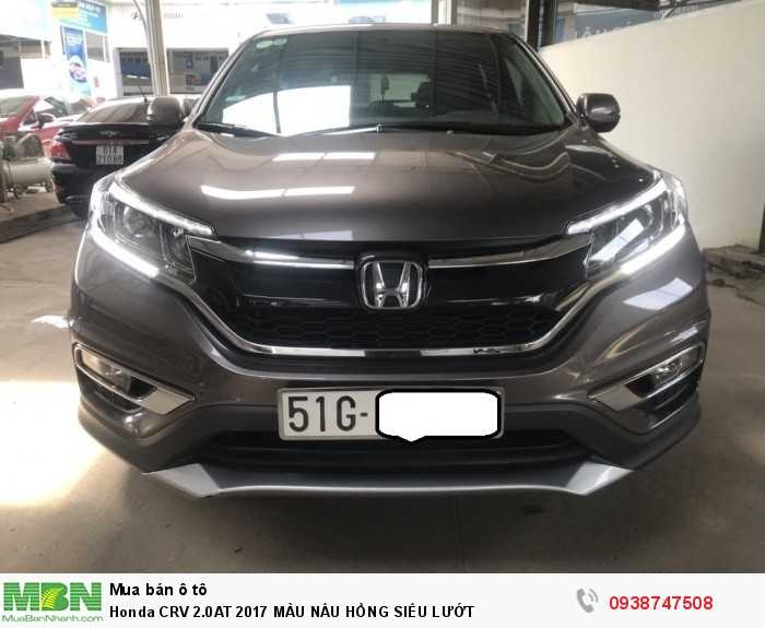 Honda crv 2.0at 2017 màu nâu hồng siêu lướt