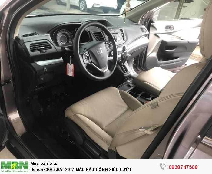 Honda crv 2.0at 2017 màu nâu hồng siêu lướt