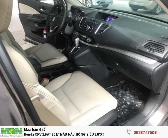 Honda crv 2.0at 2017 màu nâu hồng siêu lướt