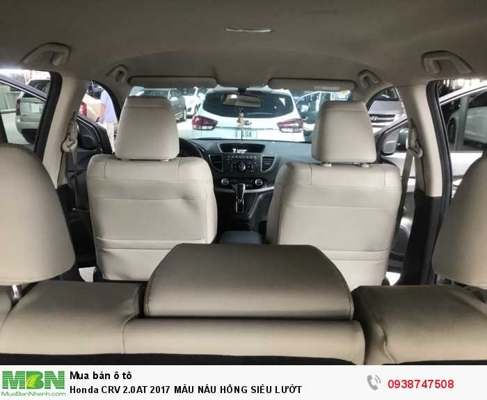 Honda crv 2.0at 2017 màu nâu hồng siêu lướt