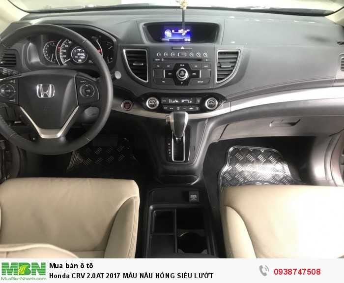 Honda crv 2.0at 2017 màu nâu hồng siêu lướt