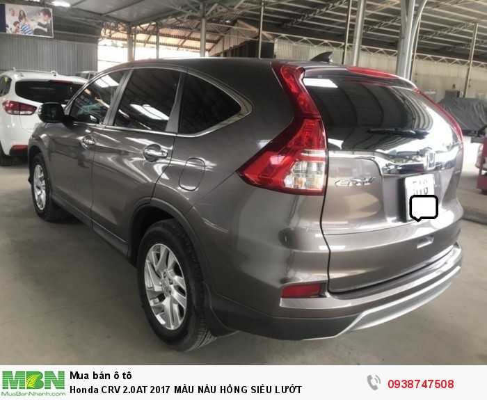 Honda crv 2.0at 2017 màu nâu hồng siêu lướt