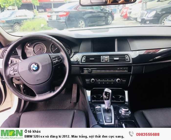 BMW 520i sx và đăng kí 2012. Màu trắng, nội thất đen cực sang,