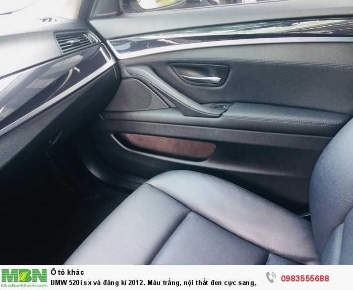 BMW 520i sx và đăng kí 2012. Màu trắng, nội thất đen cực sang,