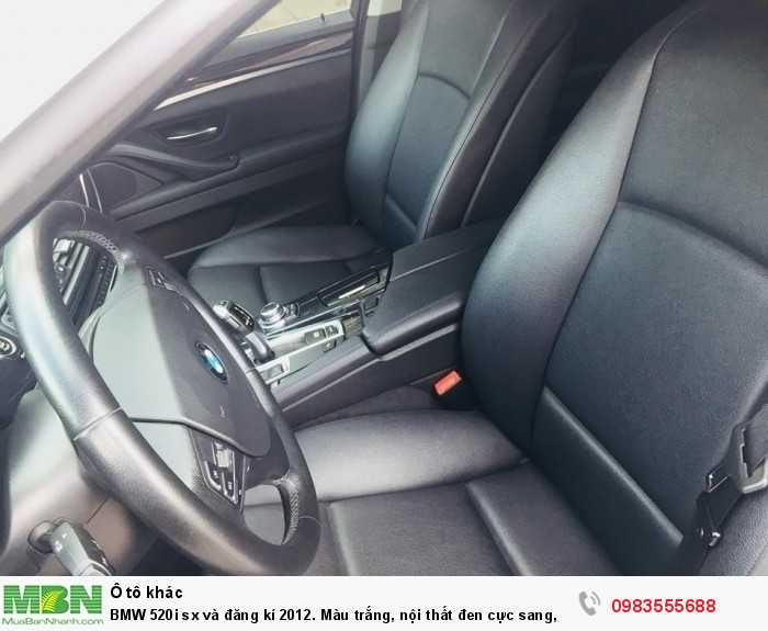 BMW 520i sx và đăng kí 2012. Màu trắng, nội thất đen cực sang,