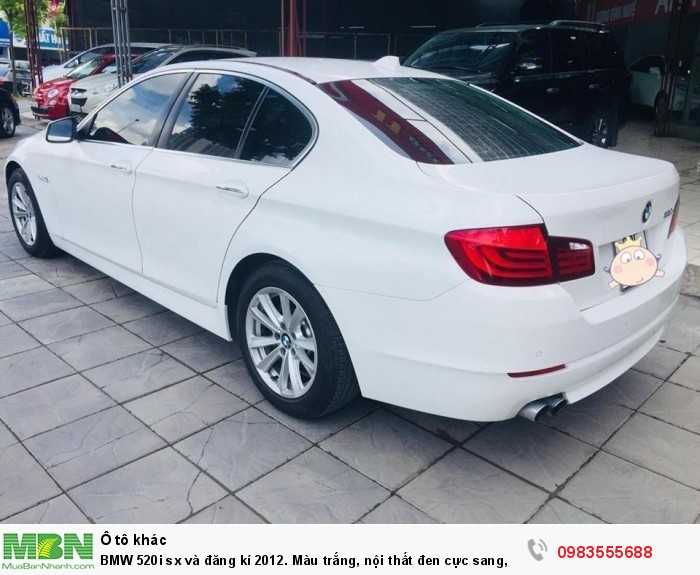 BMW 520i sx và đăng kí 2012. Màu trắng, nội thất đen cực sang,