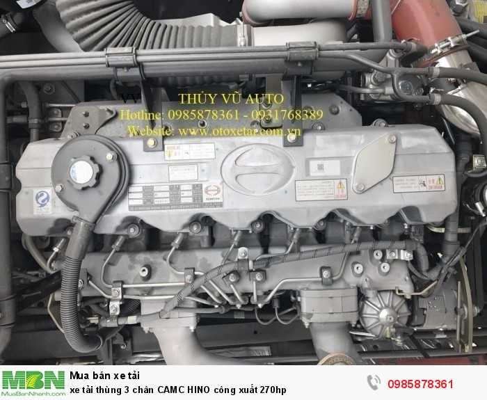 Xe tải thùng 3 chân CAMC HINO công xuất 270hp