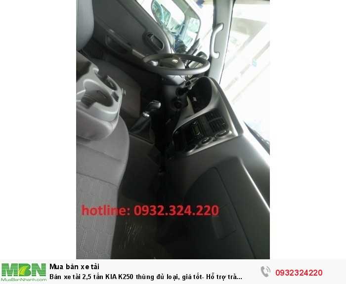 Bán xe tải 2,5 tấn KIA K250 thùng đủ loại, giá tốt- Hỗ trợ trả góp 80%
