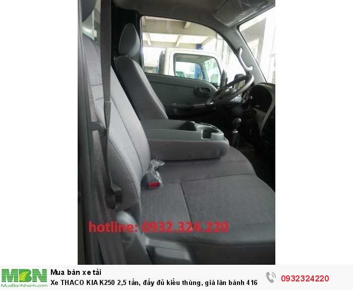 Xe THACO KIA K250 2,5 tấn, đầy đủ kiểu thùng, giá lăn bánh 416 triệu. Cam kết không phát sinh thêm