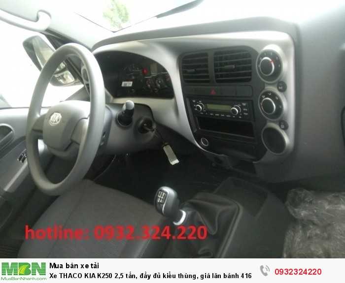 Xe THACO KIA K250 2,5 tấn, đầy đủ kiểu thùng, giá lăn bánh 416 triệu. Cam kết không phát sinh thêm