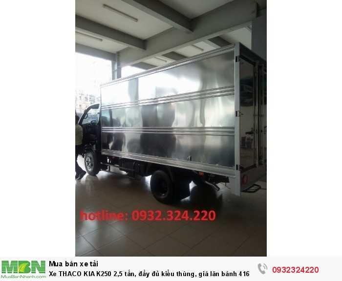 Xe THACO KIA K250 2,5 tấn, đầy đủ kiểu thùng, giá lăn bánh 416 triệu. Cam kết không phát sinh thêm