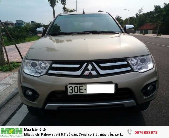 Mitsubishi Pajero sport MT số sàn, động cơ 2.5 , máy dầu, xe 1 cầu, Xe Sản Xuất 2017