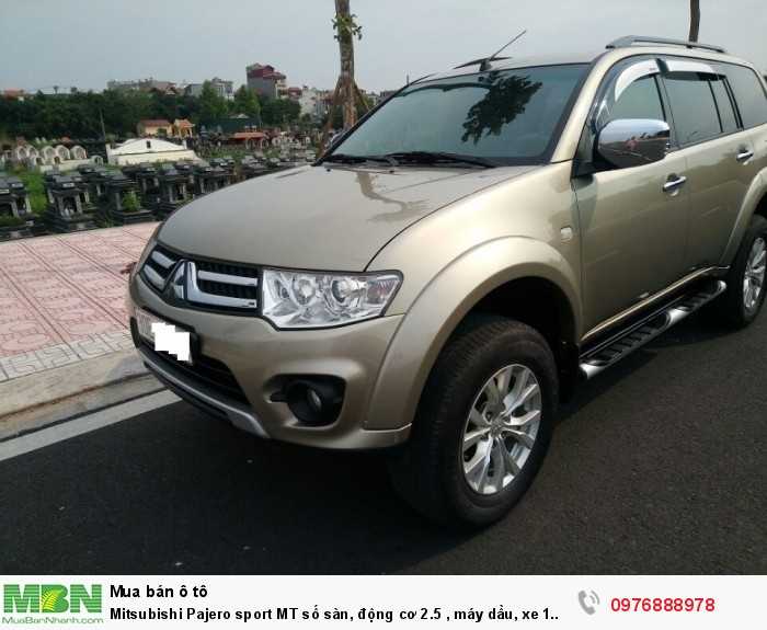 Mitsubishi Pajero sport MT số sàn, động cơ 2.5 , máy dầu, xe 1 cầu, Xe Sản Xuất 2017