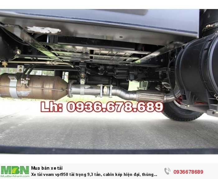 Xe tải Veam vpt950 tải trọng 9,3 tấn, cabin kép hiện đại, thùng dài 7m6,giá rẻ nhất