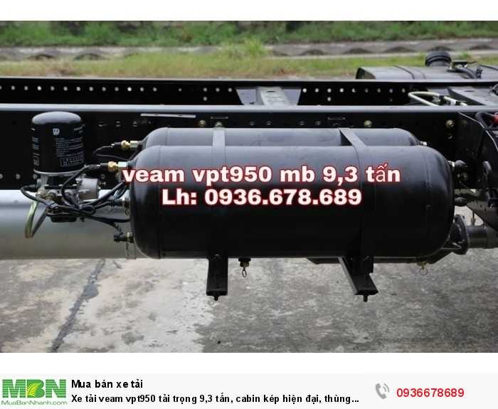 Xe tải Veam vpt950 tải trọng 9,3 tấn, cabin kép hiện đại, thùng dài 7m6,giá rẻ nhất