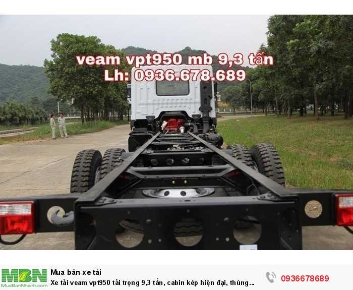 Xe tải Veam vpt950 tải trọng 9,3 tấn, cabin kép hiện đại, thùng dài 7m6,giá rẻ nhất