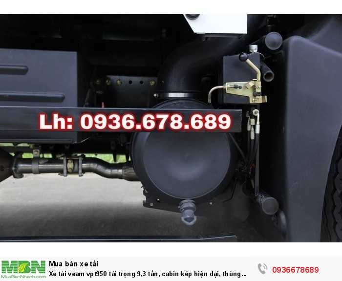 Xe tải Veam vpt950 tải trọng 9,3 tấn, cabin kép hiện đại, thùng dài 7m6,giá rẻ nhất