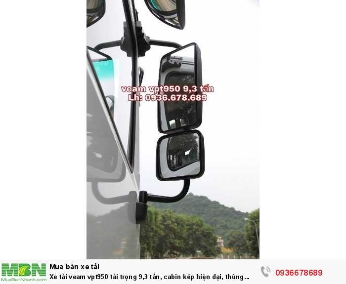 Xe tải Veam vpt950 tải trọng 9,3 tấn, cabin kép hiện đại, thùng dài 7m6,giá rẻ nhất