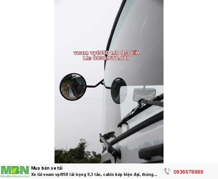 Xe tải Veam vpt950 tải trọng 9,3 tấn, cabin kép hiện đại, thùng dài 7m6,giá rẻ nhất