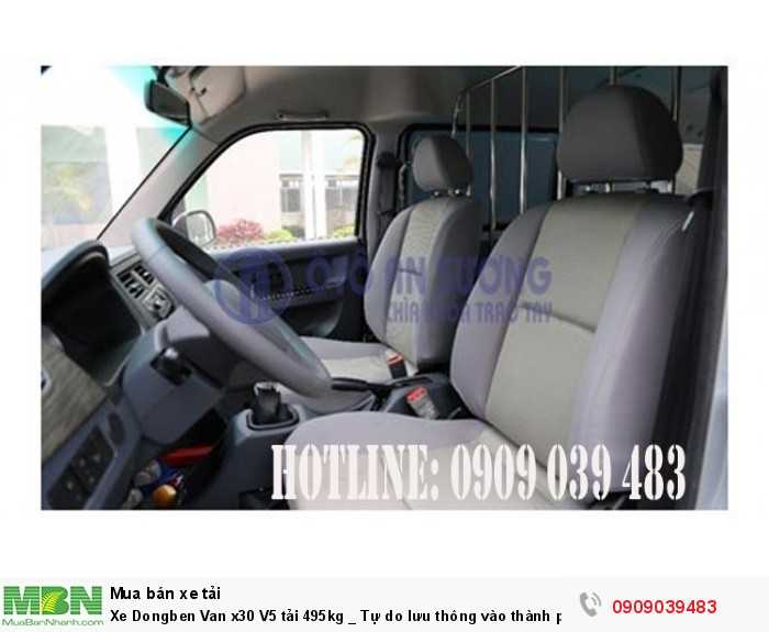 Xe Dongben Van x30 V5 tải 495kg _ Tự do lưu thông vào thành phố.