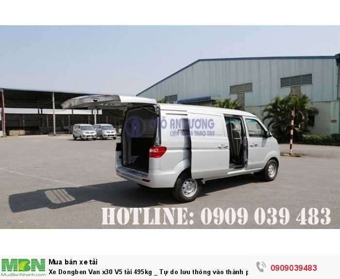 Xe Dongben Van x30 V5 tải 495kg _ Tự do lưu thông vào thành phố.