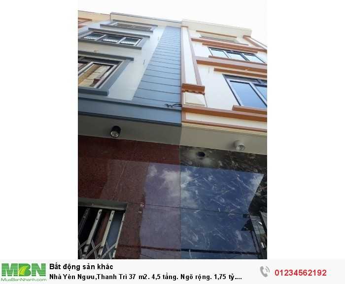 Nhà Yên Ngưu,Thanh Trì 37 m2. 4,5 tầng. Ngõ rộng