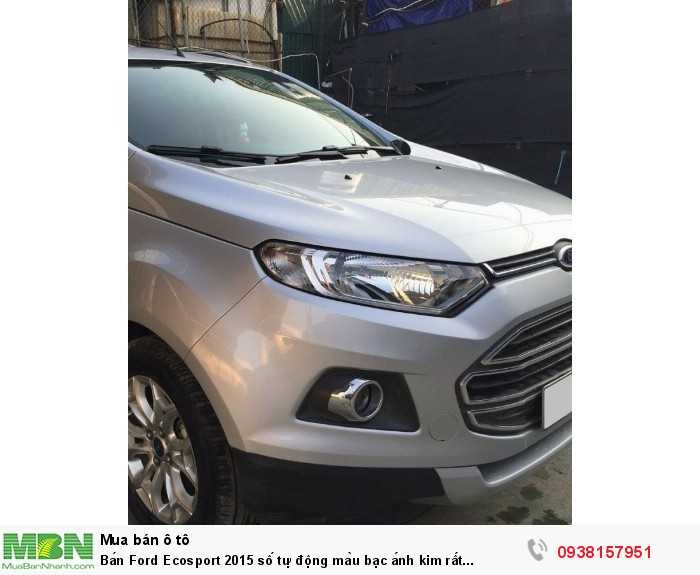 Bán Ford Ecosport 2015 số tự động màu bạc ánh kim rất đẹp