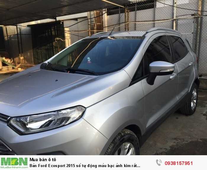Bán Ford Ecosport 2015 số tự động màu bạc ánh kim rất đẹp