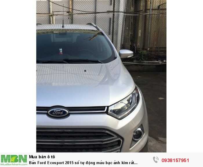 Bán Ford Ecosport 2015 số tự động màu bạc ánh kim rất đẹp