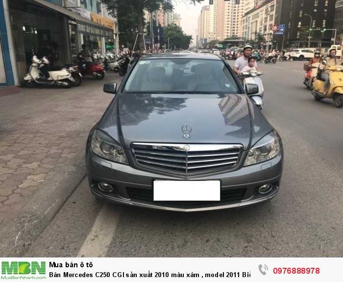 Bán Mercedes C250 CGI sản xuất 2010 màu xám, model 2011 Biển Hà Nội.