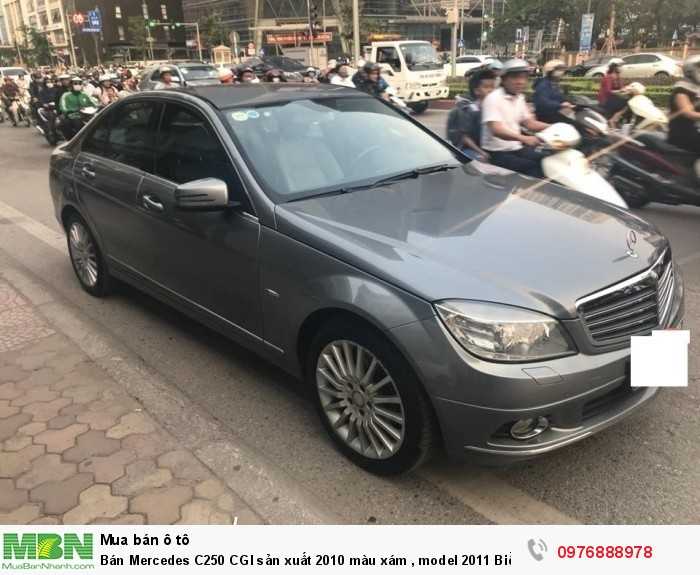 Bán Mercedes C250 CGI sản xuất 2010 màu xám, model 2011 Biển Hà Nội.