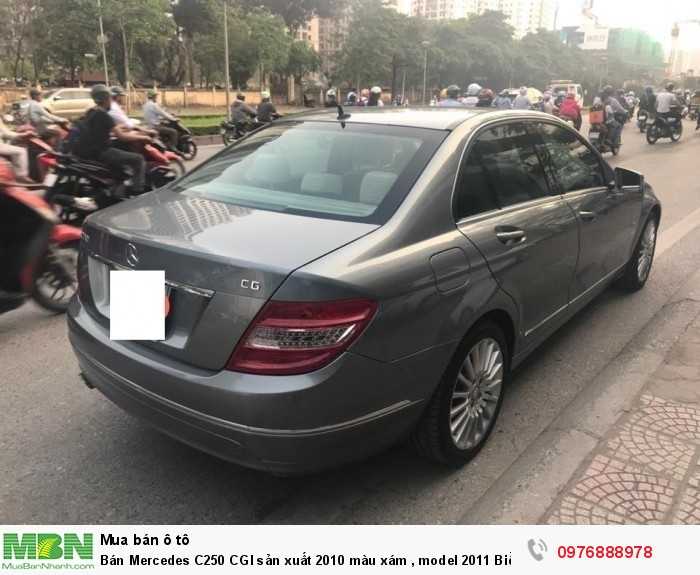 Bán Mercedes C250 CGI sản xuất 2010 màu xám, model 2011 Biển Hà Nội.