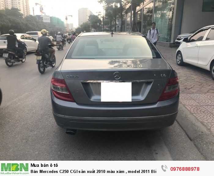 Bán Mercedes C250 CGI sản xuất 2010 màu xám, model 2011 Biển Hà Nội.