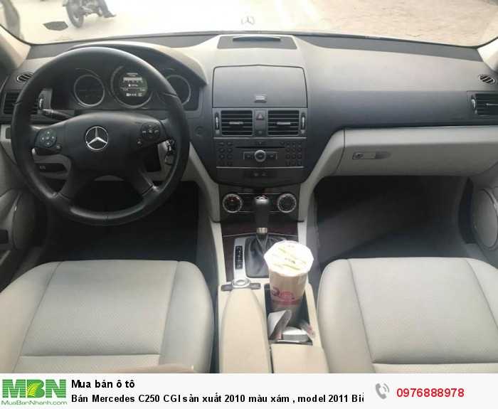 Bán Mercedes C250 CGI sản xuất 2010 màu xám, model 2011 Biển Hà Nội.