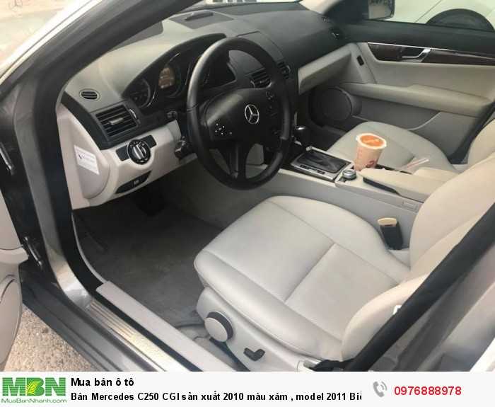 Bán Mercedes C250 CGI sản xuất 2010 màu xám, model 2011 Biển Hà Nội.