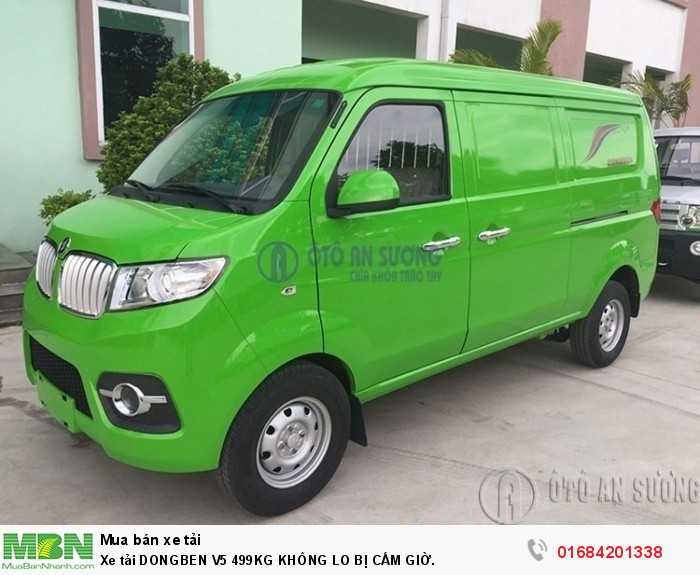 Xe Tải Dongben V5 499kg Không Lo Bị Cấm Giờ.